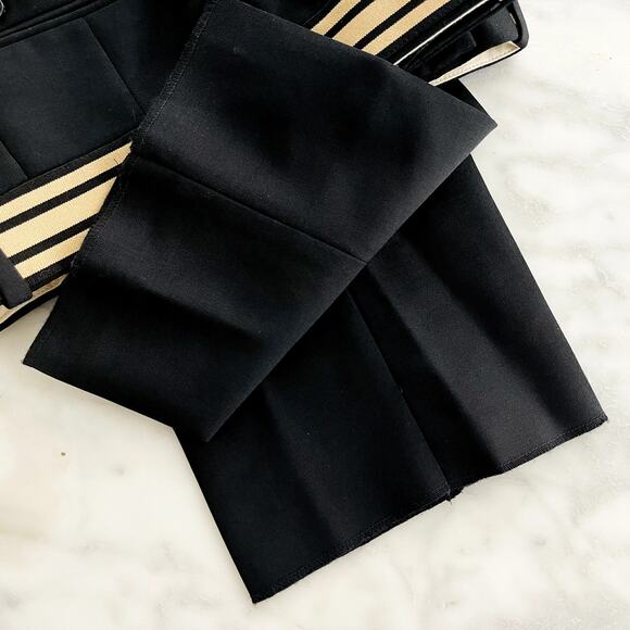 Alexander McQueen Dress Pant Cigarette Flat Front Trouser Wool Black 44 NEW $990 - Picture 12 of 13